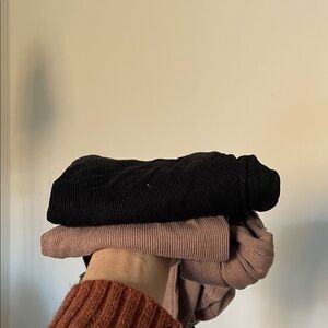 Wild Fable Black and Brown Long Sleeve Tees